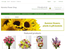Tablet Screenshot of mariettaflowers.net